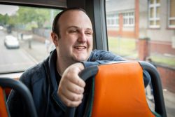 Man on the bus